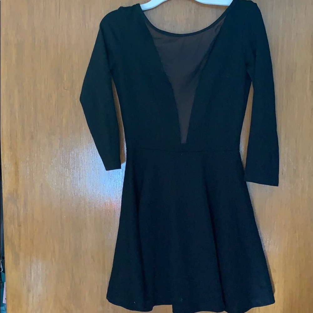 Black skater dress